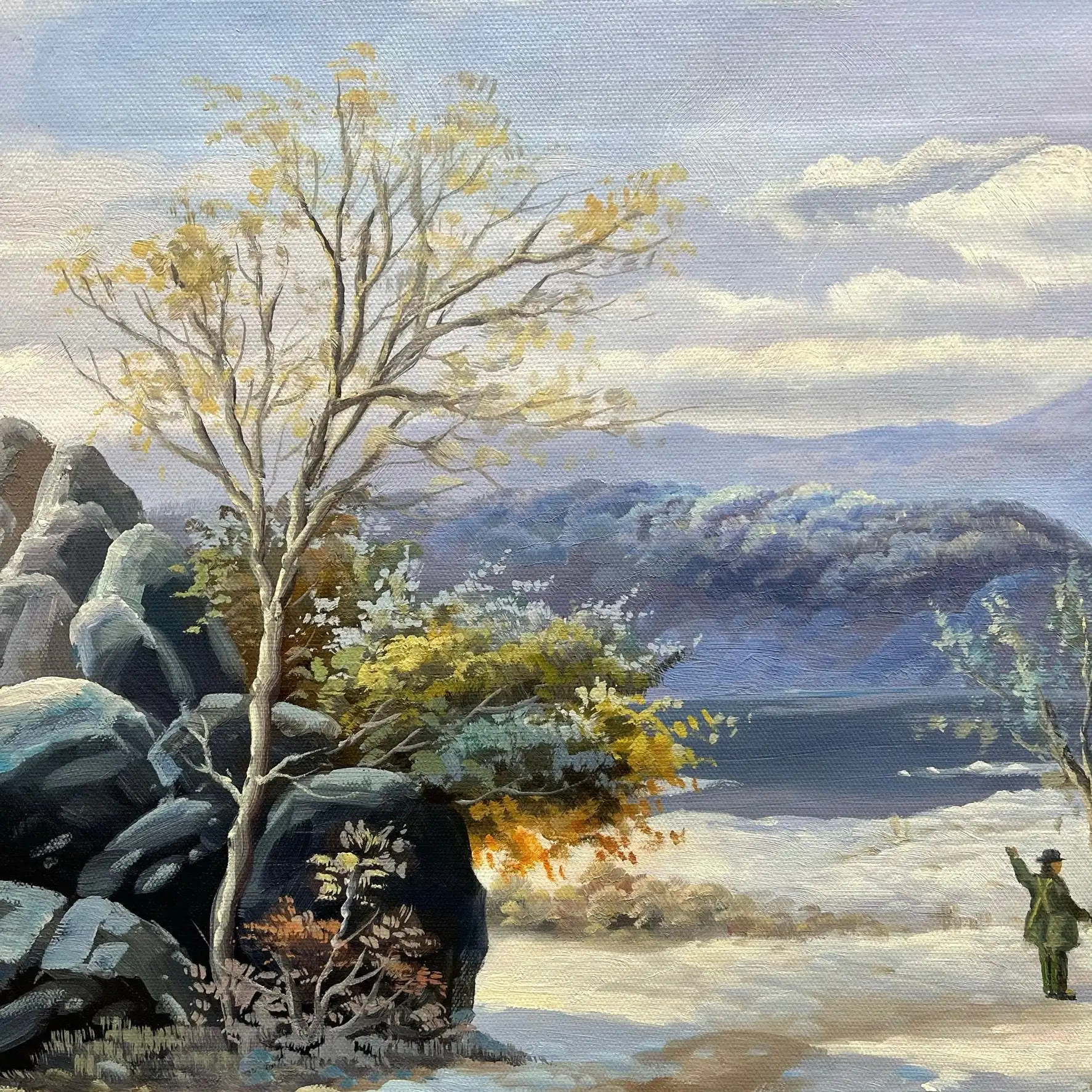 23.5x35.5 inch handmade oil painting fine art 100% hand painted snow river classical landscape for living room decoration canvas 23.5x35.5 inch handmade oil painting fine art 100% hand painted snow river classical landscape for living room decoration canvas