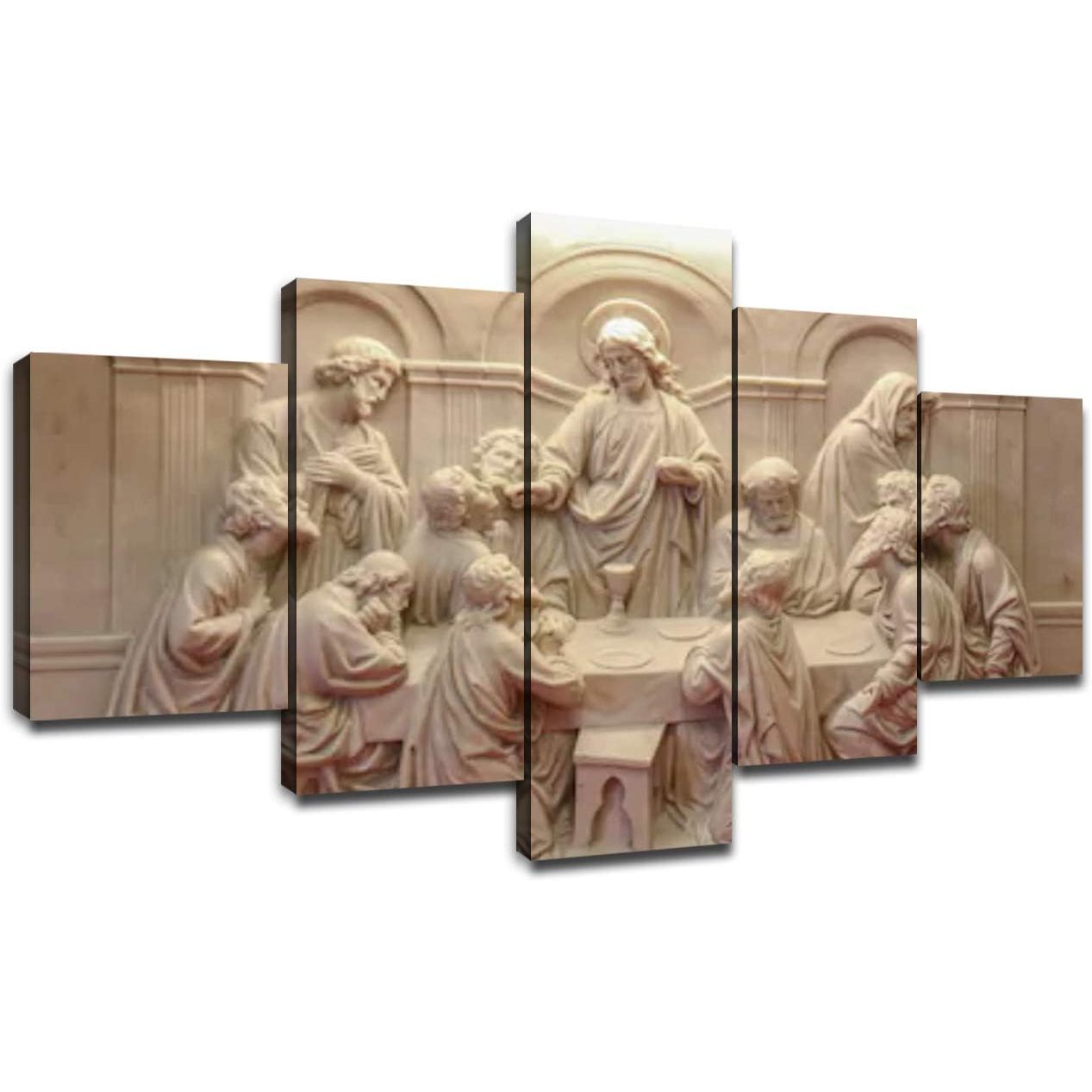custom 5 piece canvas wall art print set jesus' last supper christian decor moq 1 ultima cena paintings custom 5 piece canvas wall art print set jesus' last supper christian decor moq 1 ultima cena paintings